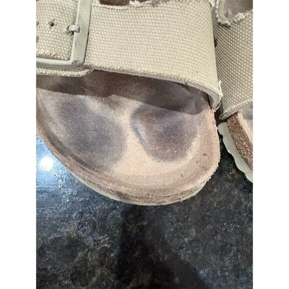 Birkenstock Arizona Men's Sandals Beige 2-Strap Buckle EU 42 US 9 - Picture 3 of 9